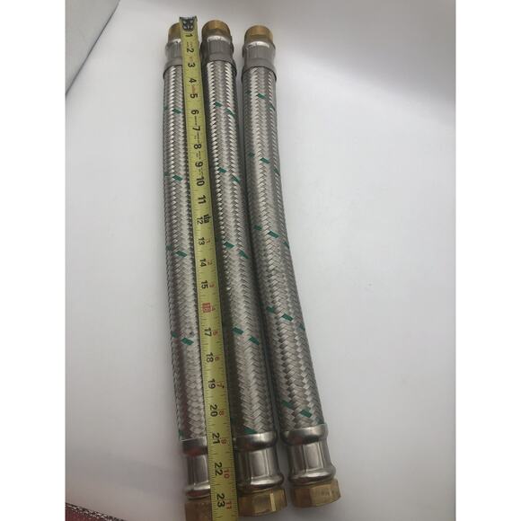 Nex Braided Flexible Hose 1 3/4”x 1” 300psi 248F-19, 24" and 23 1/2 L,LOT OF 3 - Picture 11 of 11